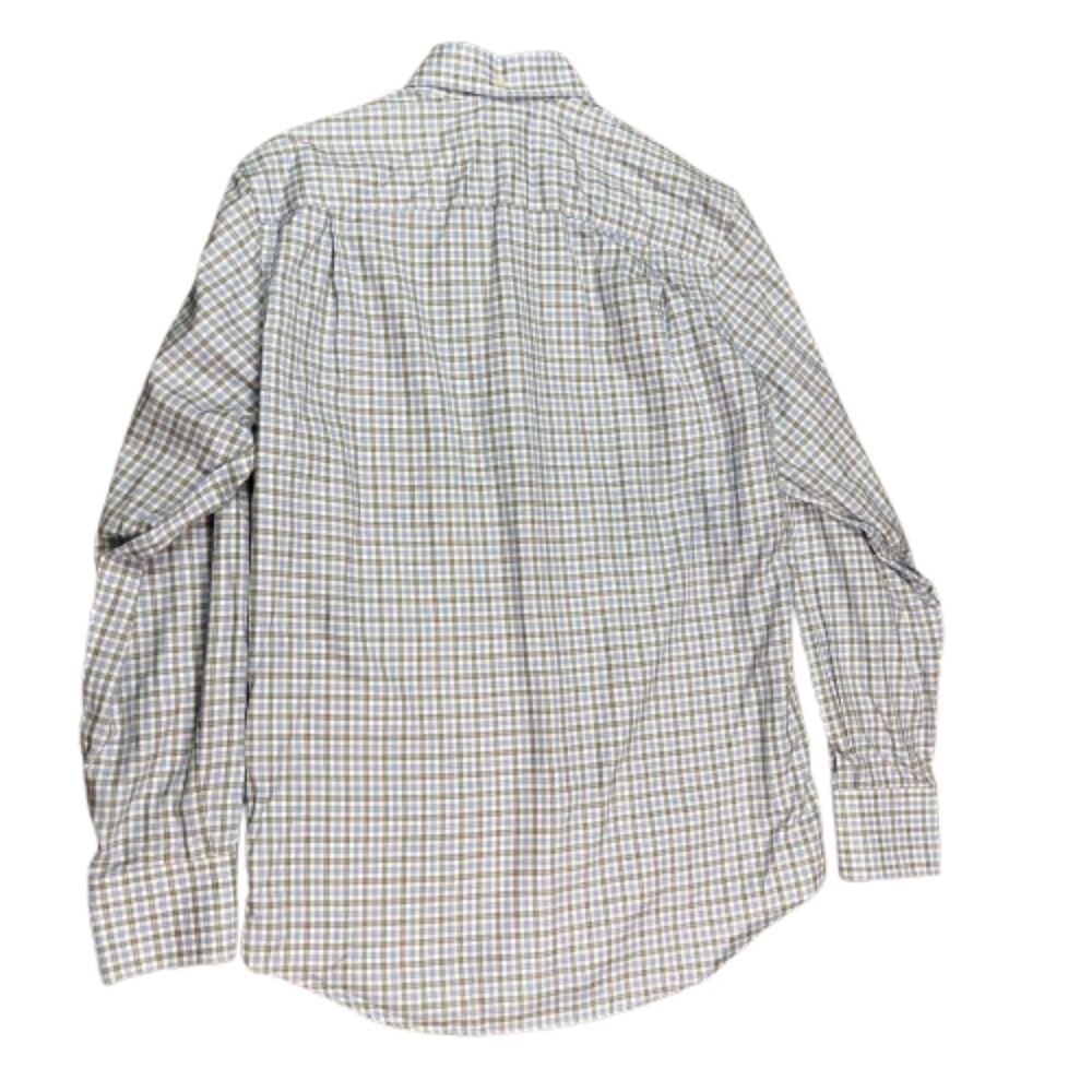 Nordstrom Smartcare Wrinkle Free Shirt Blue Check Traditional Fit Men’s Small - Picture 3 of 4